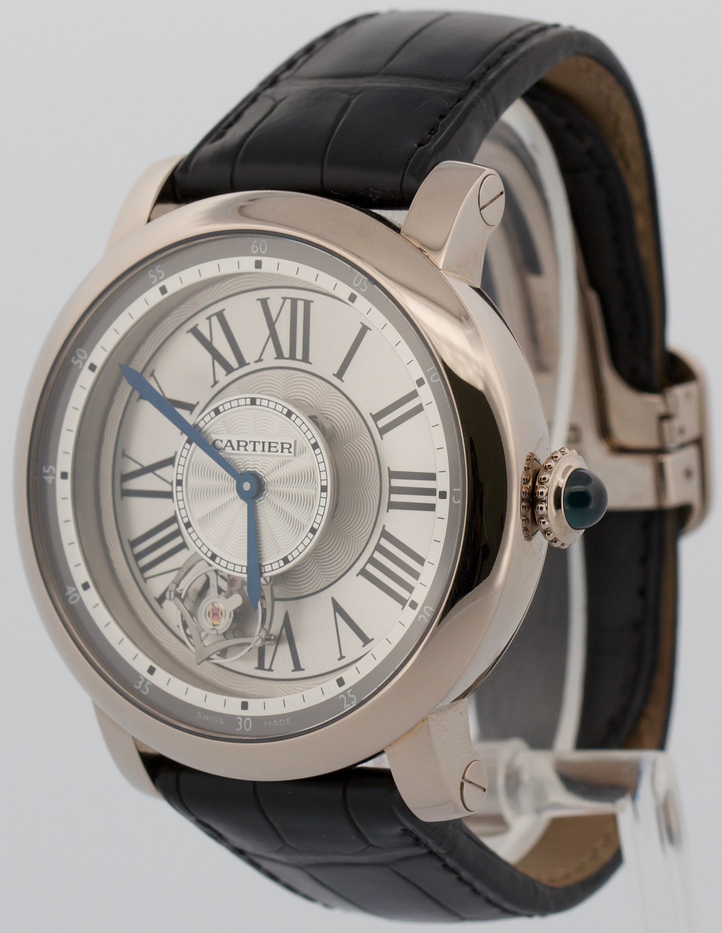 PAPERS Cartier Rotonde Astrotourbillion 47mm 18K Gold Manual 3307 W1556204 BOX