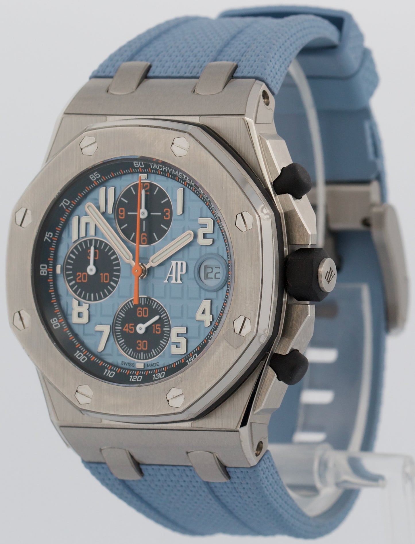 PAPERS Audemars Piguet Royal Oak Offshore BLUE 26238ST.OO.A340CA.01 42mm BOX