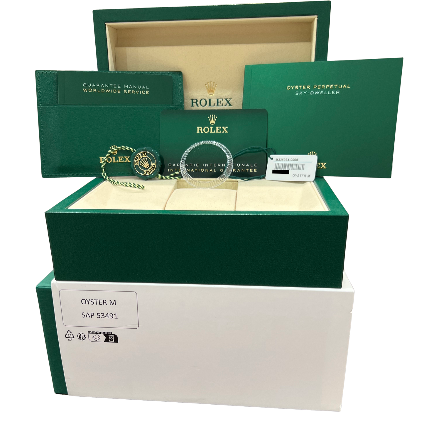 NEW 2025 PAPERS Rolex Sky-Dweller BLACK 42mm Jubilee Steel Watch 336934 BOX