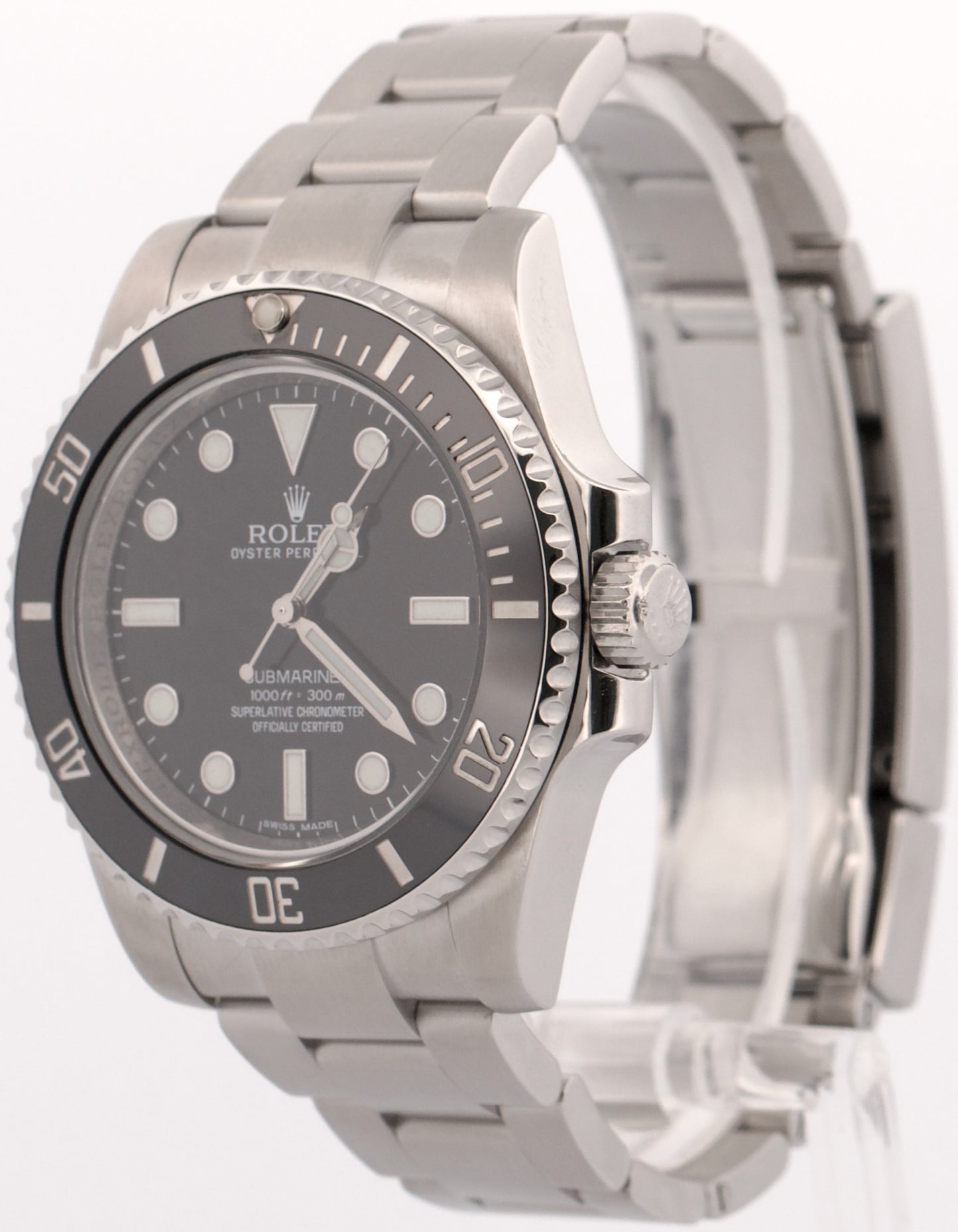 Rolex Submariner No-Date Ceramic 40mm BLACK Stainless Steel Automatic 114060 LN