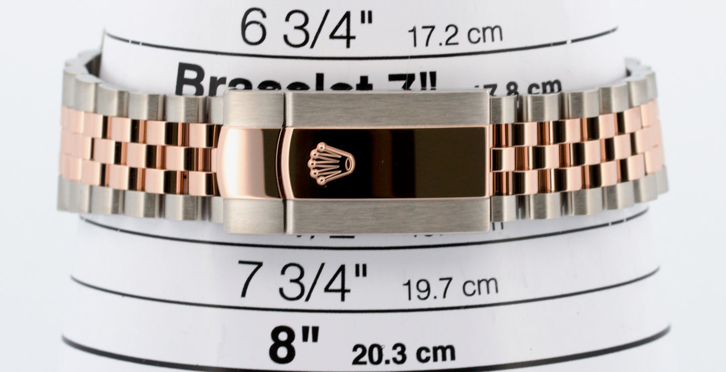 2021 PAPERS Rolex DateJust 41mm WIMBLEDON Steel 18K Rose Gold JUBILEE 126331 BOX