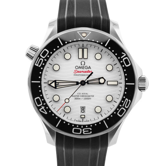 NEW 2025 Omega Seamaster 300 Co-Axial PAPERS 42mm White 210.32.42.20.04.001 BOX