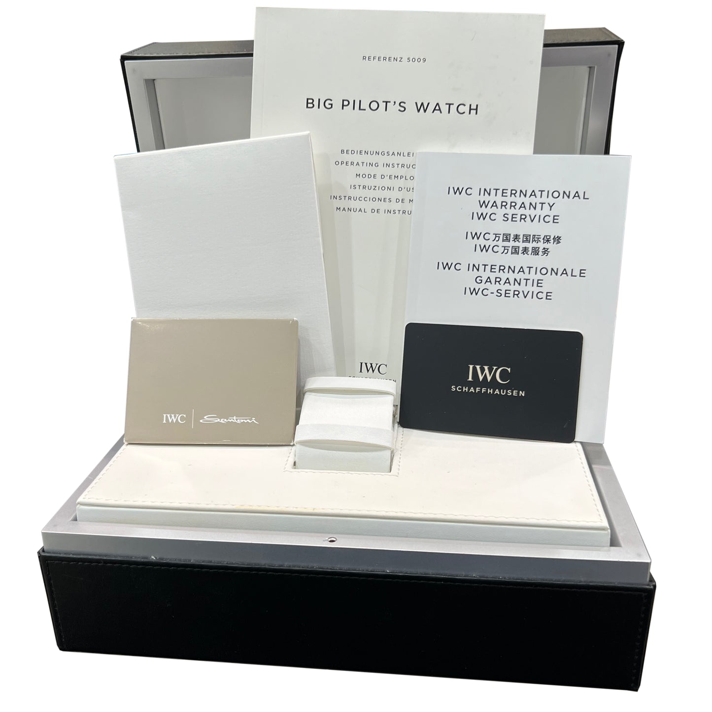 PAPERS IWC Big Pilot Le Petit Prince BLUE Steel 46mm IW500916 Watch BOX