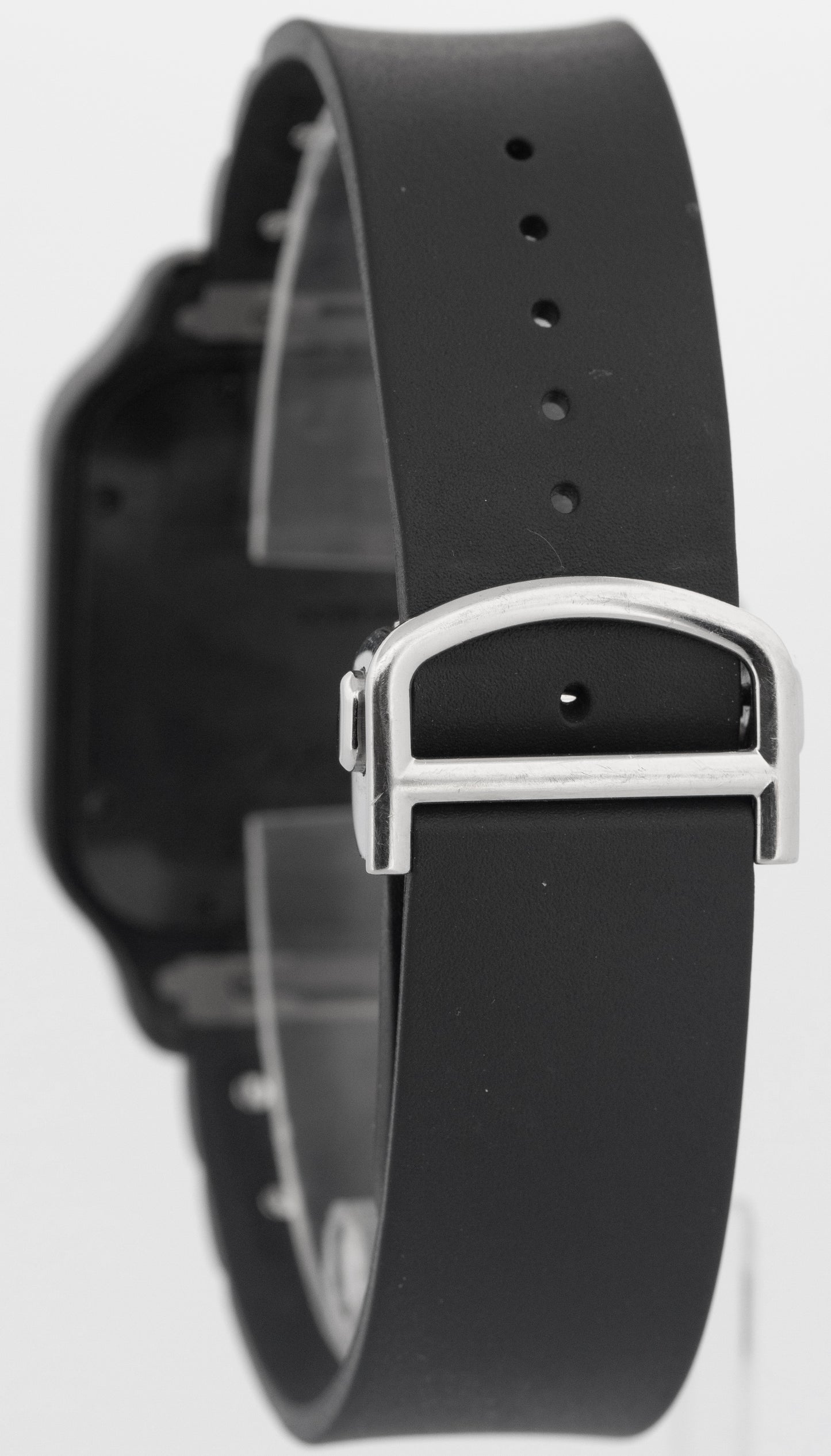 Cartier Santos 39.8mm ADLC Black Stainless Steel 4072 Watch WSSA0039
