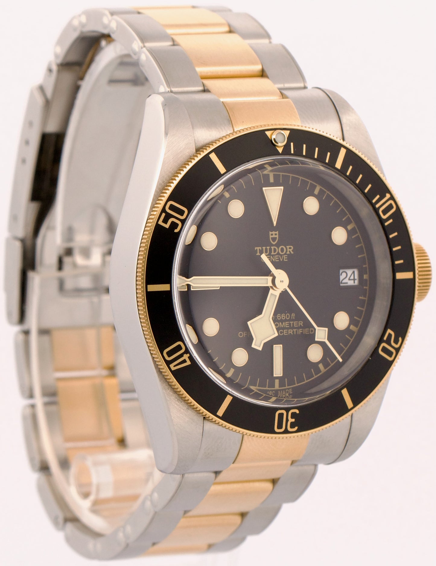 Tudor Black Bay Heritage BLACK Two-Tone 18K Yellow Gold Steel 41mm 79733N BOX