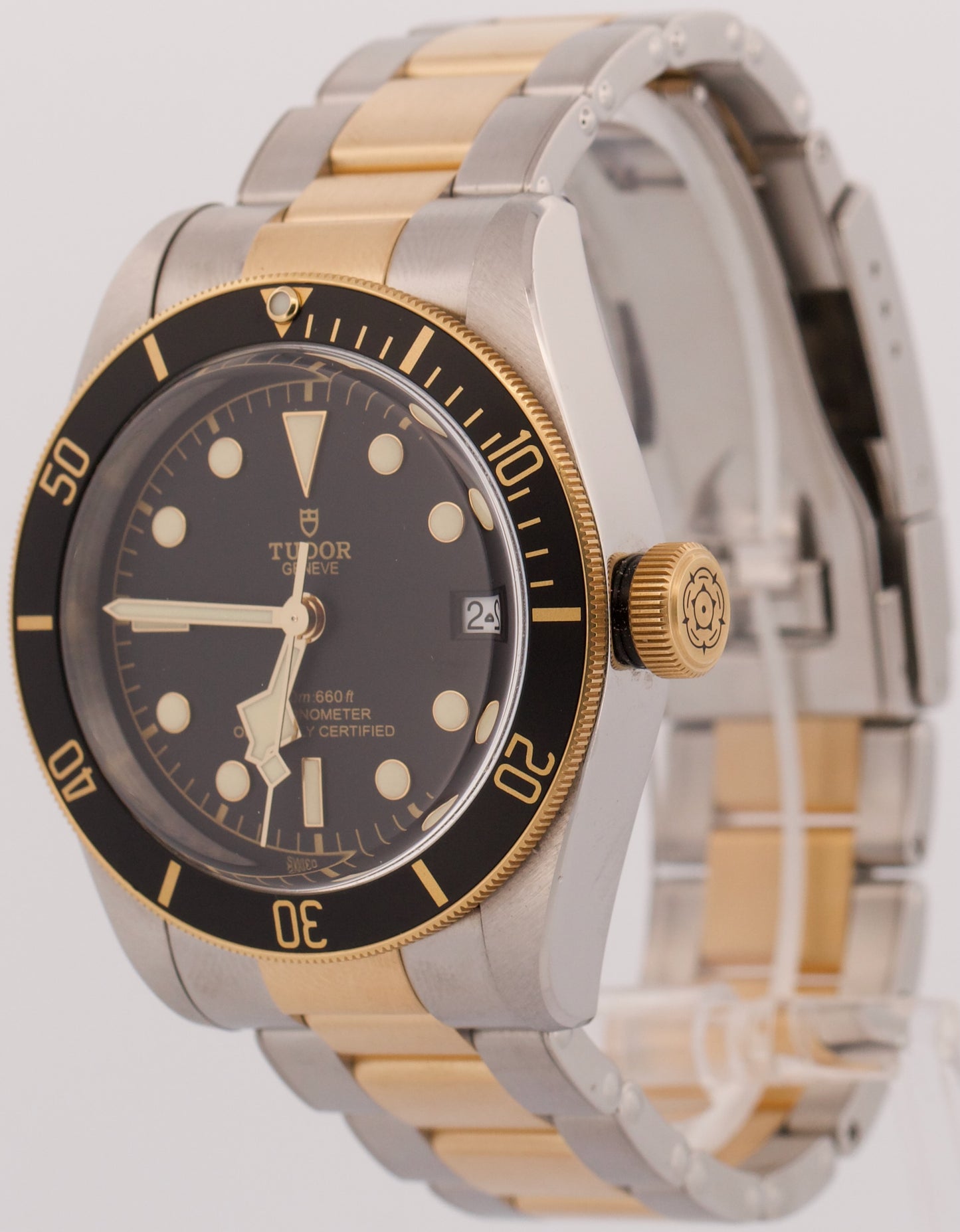 Tudor Black Bay Heritage BLACK Two-Tone 18K Yellow Gold Steel 41mm 79733N BOX