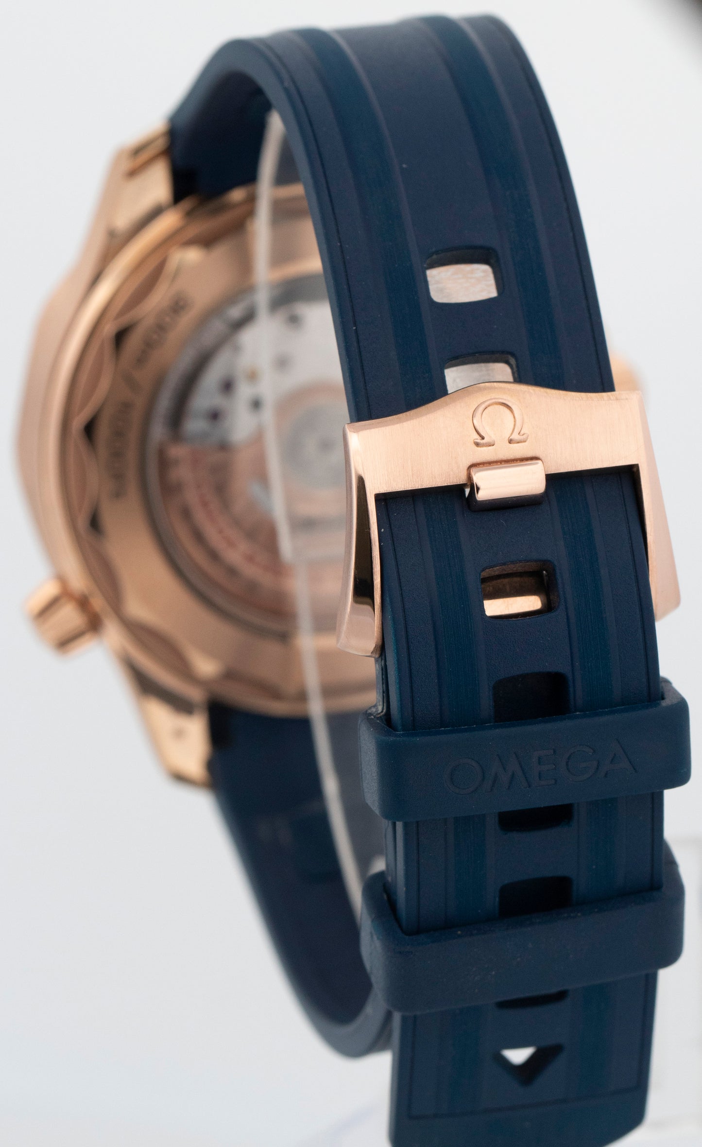PAPERS Omega Seamaster Ceramic Blue Sedna 18K GOLD 43mm 210.62.42.20.03.001 BOX