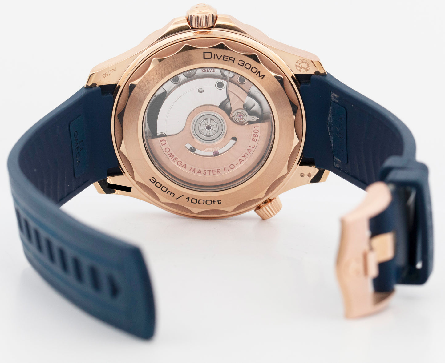 PAPERS Omega Seamaster Ceramic Blue Sedna 18K GOLD 43mm 210.62.42.20.03.001 BOX