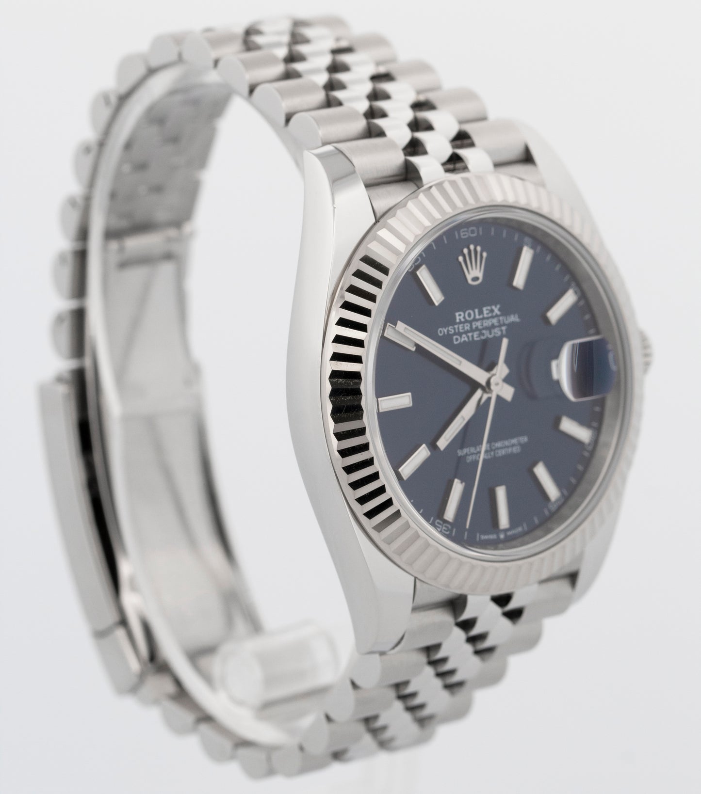 2025 PAPERS Rolex DateJust 41 BLUE Stainless Steel 41mm Jubilee 126334 Watch BOX