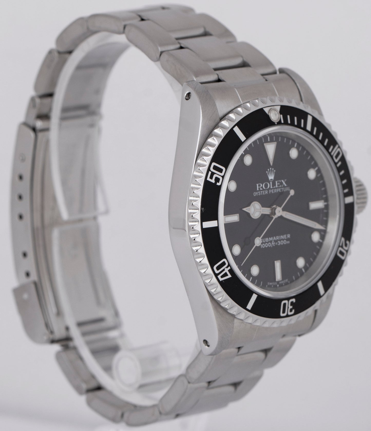 MINT Rolex Submariner No-Date Black Stainless Steel 40mm Automatic Watch 14060