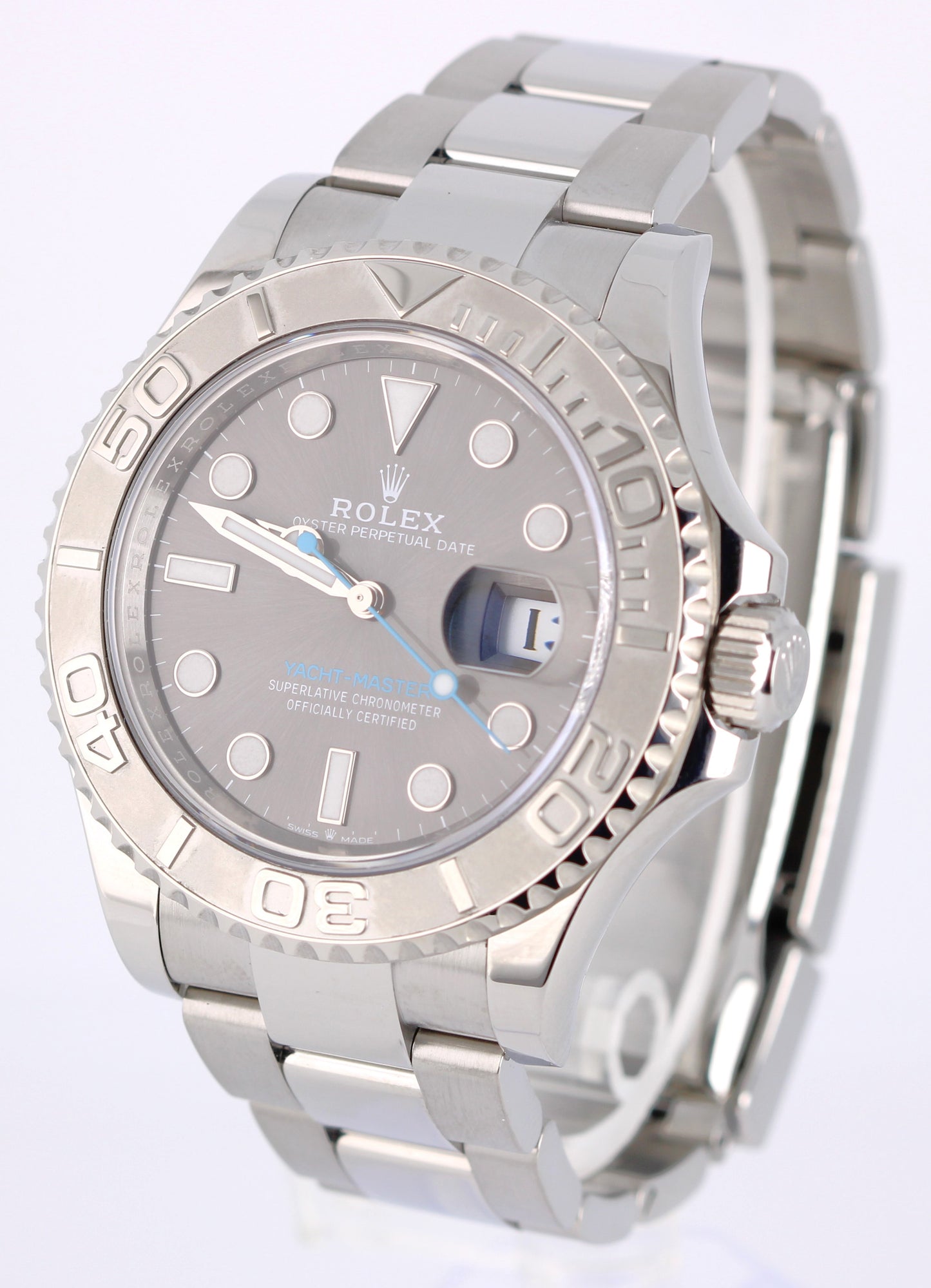 2023 PAPERS Rolex Yacht-Master Steel Platinum Rhodium 40mm 126622 Watch BOX