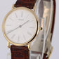 VINTAGE Piaget Classic Ultra-Thin Dress 18k Gold White Roman 27mm 9015 Watch
