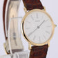 VINTAGE Piaget Classic Ultra-Thin Dress 18k Gold White Roman 27mm 9015 Watch