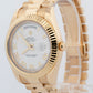 Rolex Day-Date II President WHITE Roman 18K Yellow Gold 41mm 218238 Watch