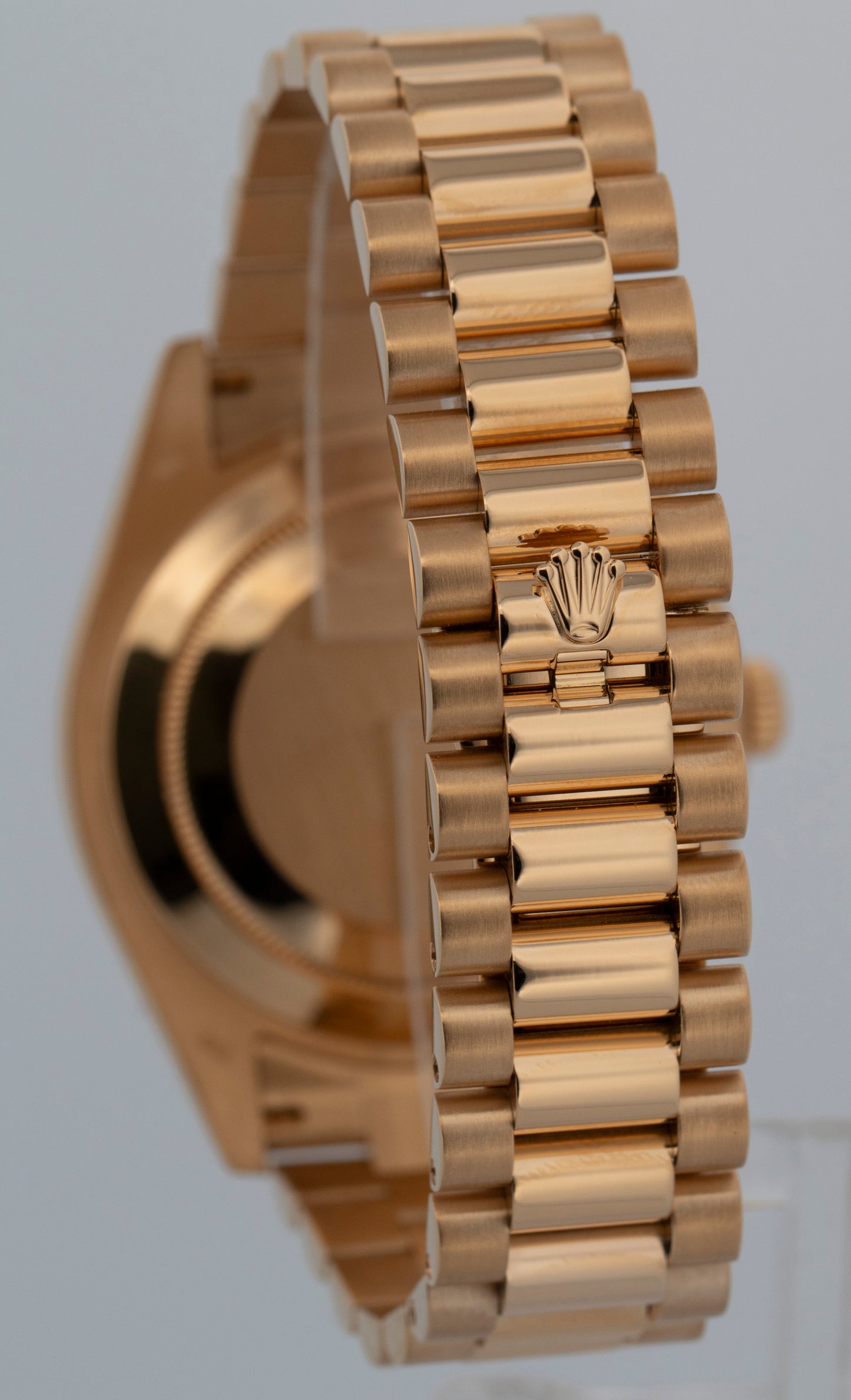 Rolex Day-Date II President WHITE Roman 18K Yellow Gold 41mm 218238 Watch
