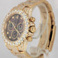 Rolex Daytona Cosmograph 18K Yellow Gold 10ctw DIA Black MOP 40mm 116528 Watch