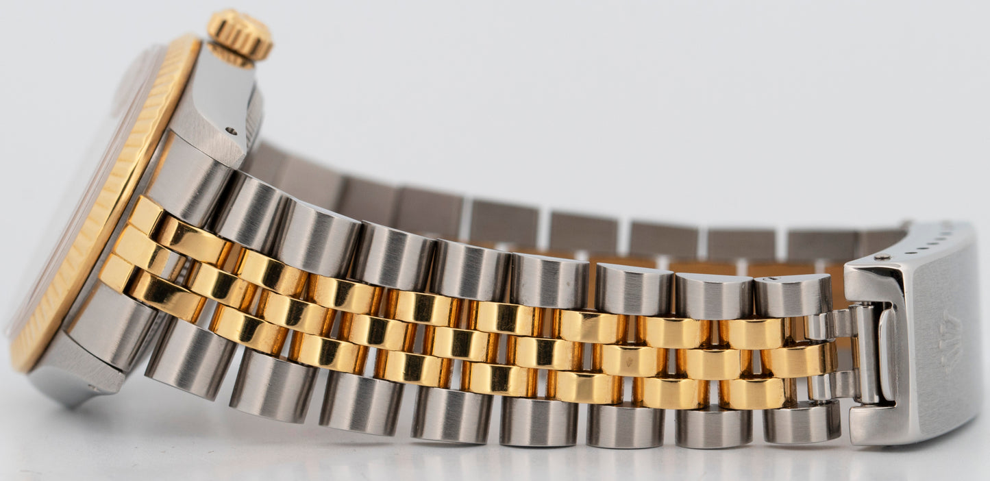 Rolex DateJust Midsize CHAMPAGNE DIAMOND Two-Tone Gold Steel 31mm 68273 Watch