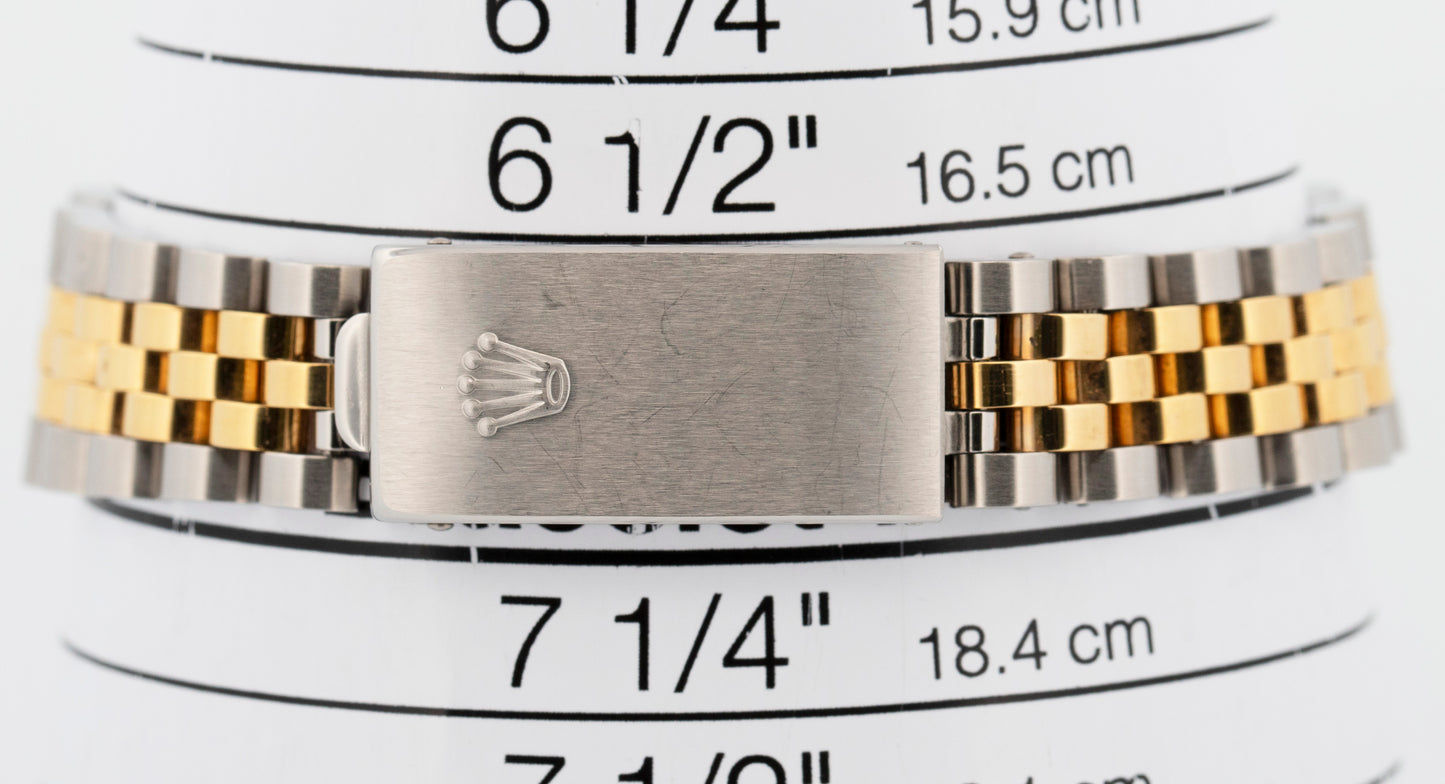 Rolex DateJust Midsize CHAMPAGNE DIAMOND Two-Tone Gold Steel 31mm 68273 Watch