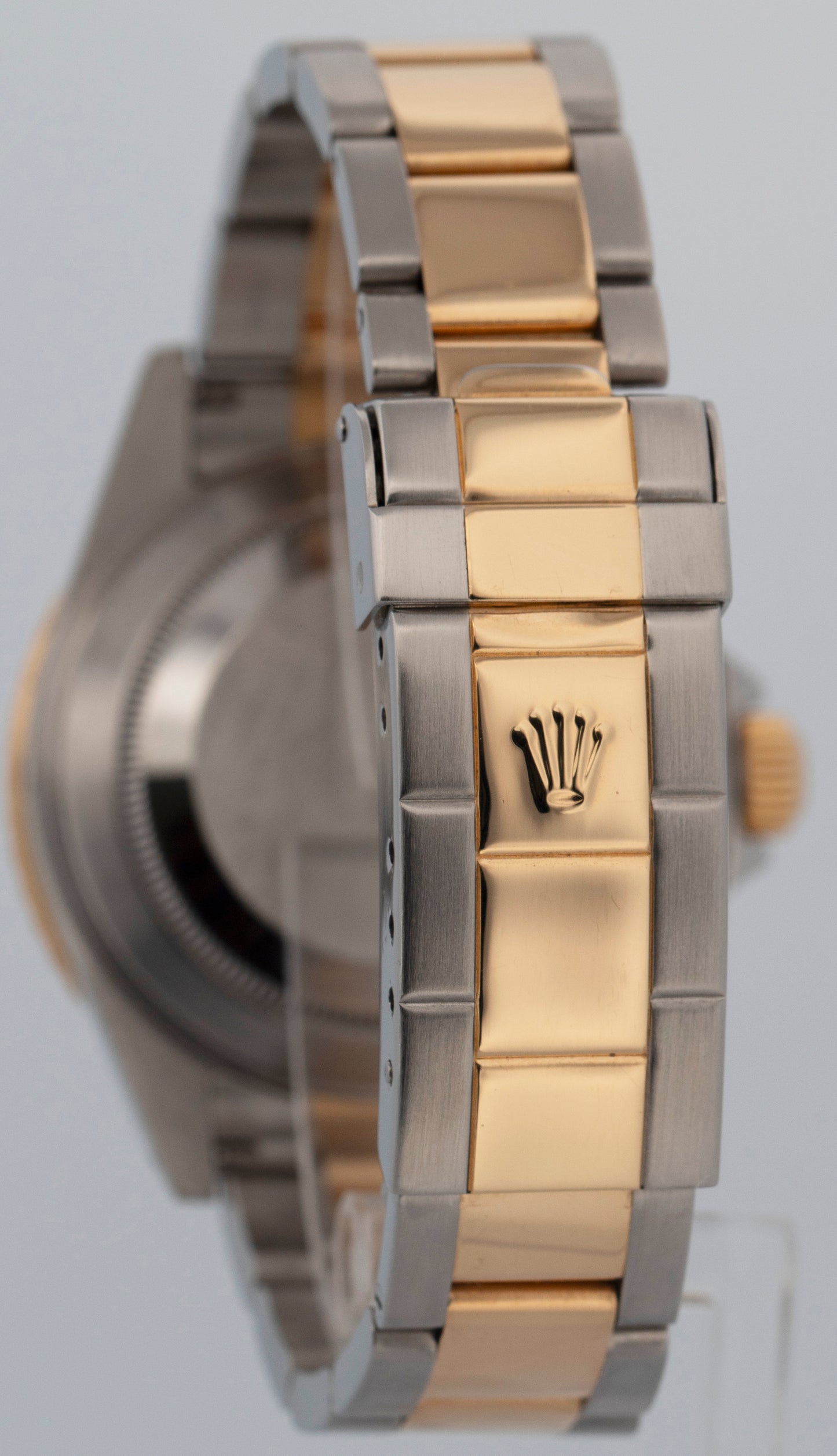 Rolex Submariner Date 40mm BLUE 18K Yellow Gold GOLD BUCKLE Steel 16613 Watch