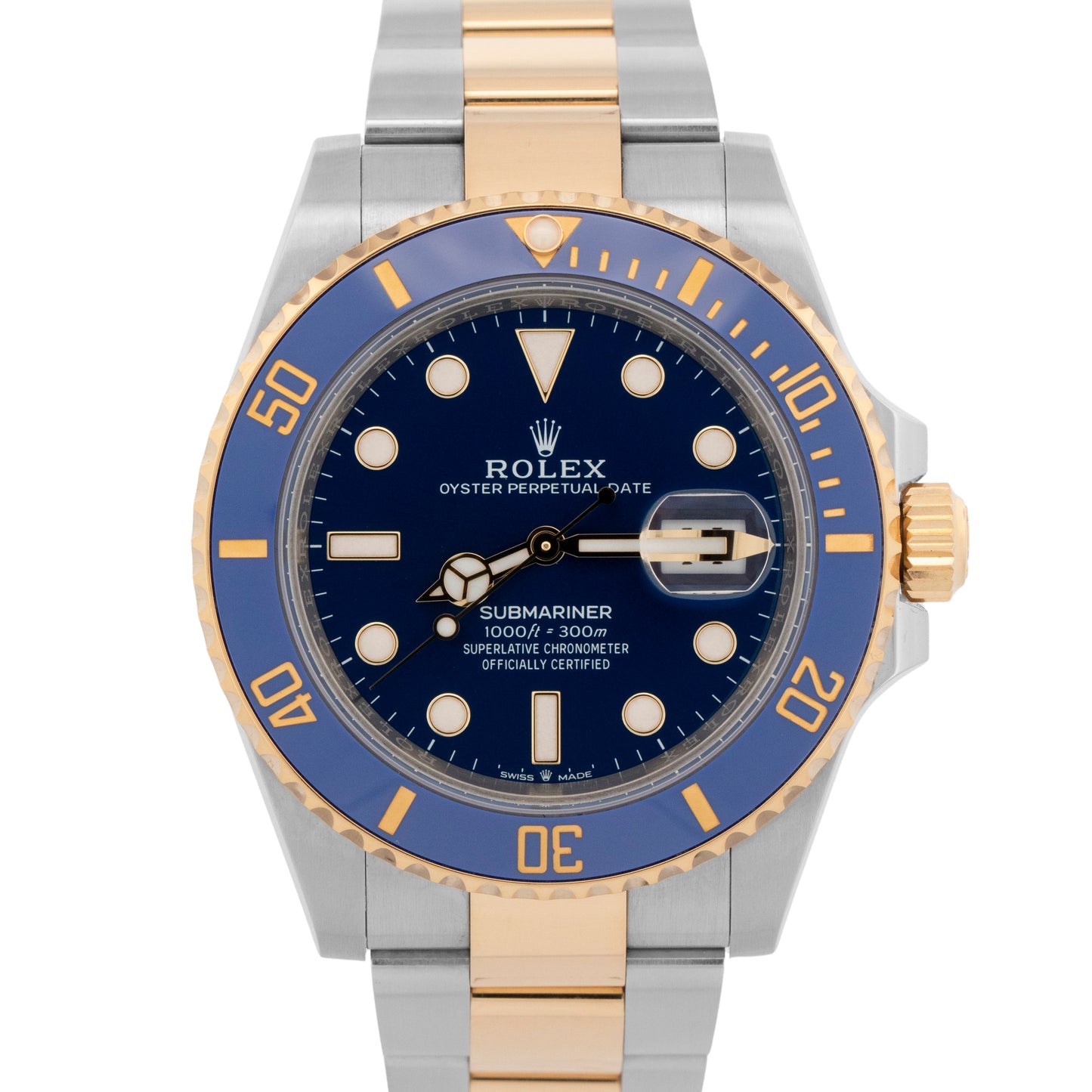 2025 PAPERS Rolex Submariner Date BLUE Two-Tone 41mm 126613 LB Watch BOX