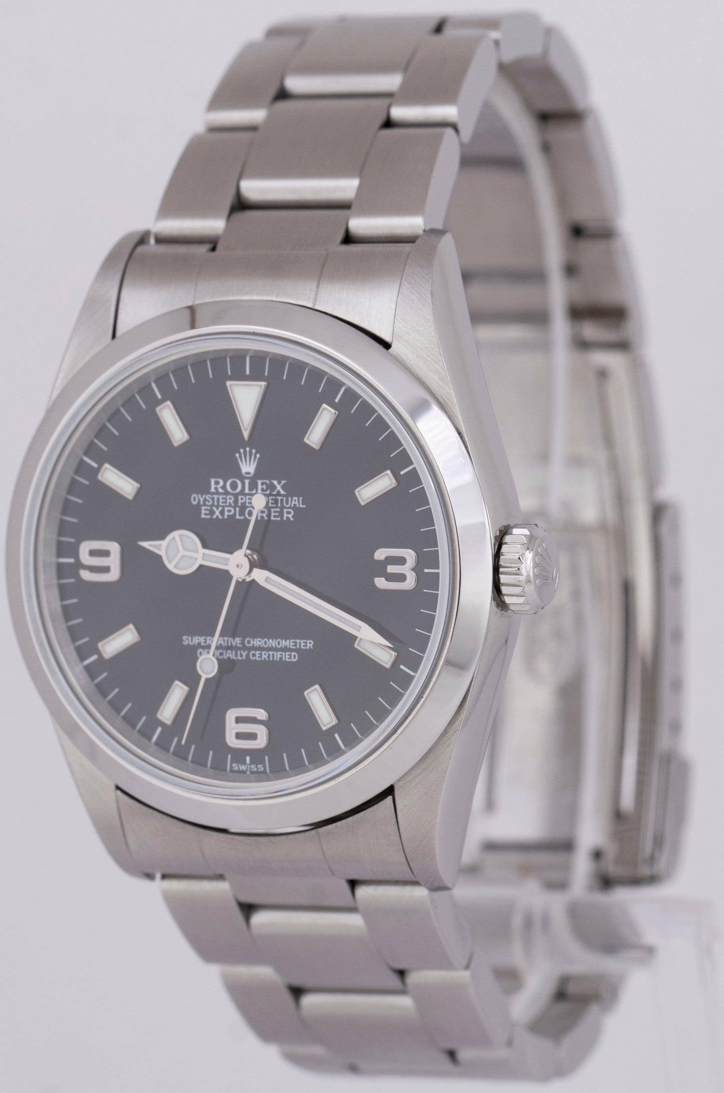 MINT Rolex Explorer I 36mm 14270 SWISS ONLY Steel Oyster 3-6-9 Automatic Watch