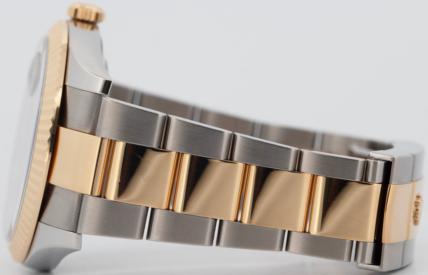 Rolex DateJust 41 BLACK Yellow Gold Stainless Steel OYSTER 41mm Watch 126333 BOX