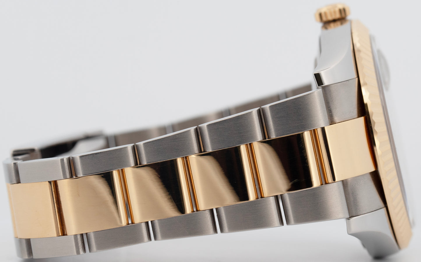 Rolex DateJust 41 BLACK Yellow Gold Stainless Steel OYSTER 41mm Watch 126333 BOX