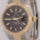 MINT 2022 PAPERS Rolex Sky-Dweller BLACK 18K Yellow Gold 42mm OYSTER 326933 BOX