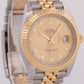 MINT PAPERS Rolex DateJust 41mm CHAMPAGNE DIAMOND 18K Gold JUBILEE 126333 BOX