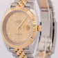 MINT PAPERS Rolex DateJust 41mm CHAMPAGNE DIAMOND 18K Gold JUBILEE 126333 BOX
