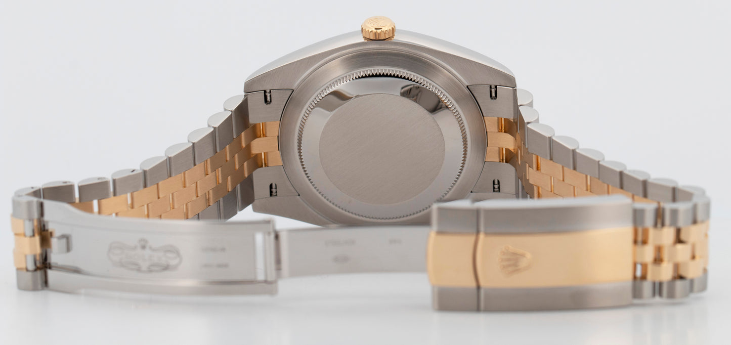 Rolex DateJust 41 BLACK Two-Tone Steel Yellow Gold 41mm Jubilee 126333 Watch