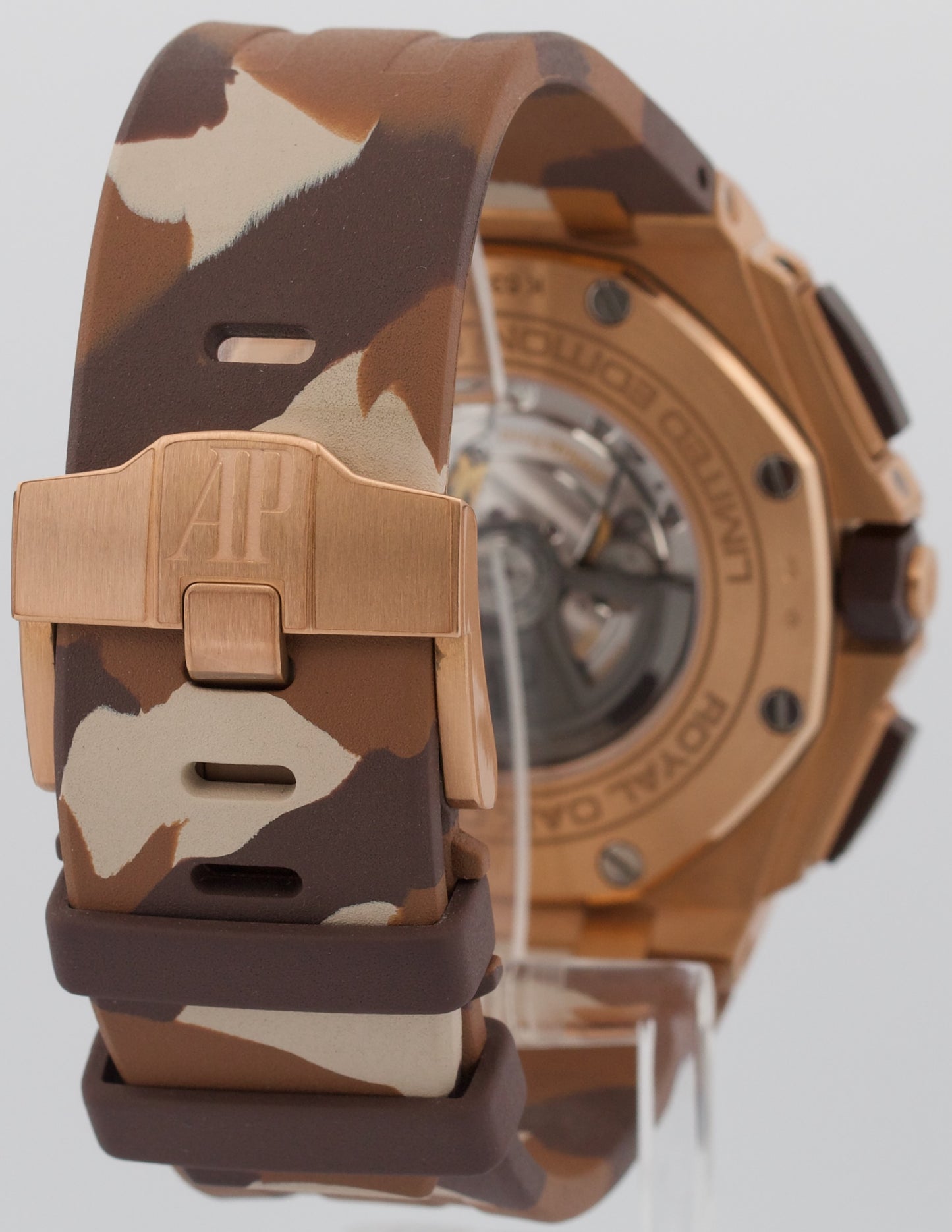 PAPERS Audemars Piguet Royal Oak Offshore BROWN CAMO 18K Gold 44mm 26401RO BOX