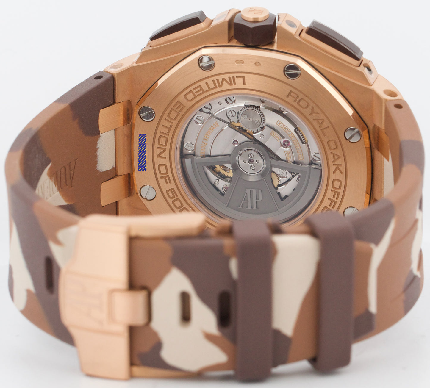 PAPERS Audemars Piguet Royal Oak Offshore BROWN CAMO 18K Gold 44mm 26401RO BOX