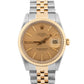 Rolex DateJust CHAMPAGNE Two-Tone Yellow Gold Steel 34mm Jubilee 15053 Watch