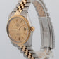 Rolex DateJust CHAMPAGNE Two-Tone Yellow Gold Steel 34mm Jubilee 15053 Watch