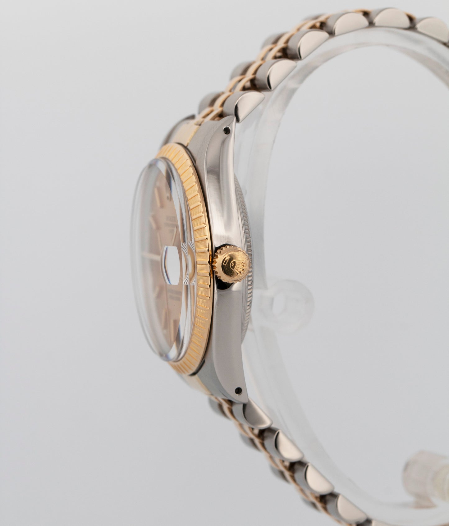 Rolex DateJust CHAMPAGNE Two-Tone Yellow Gold Steel 34mm Jubilee 15053 Watch