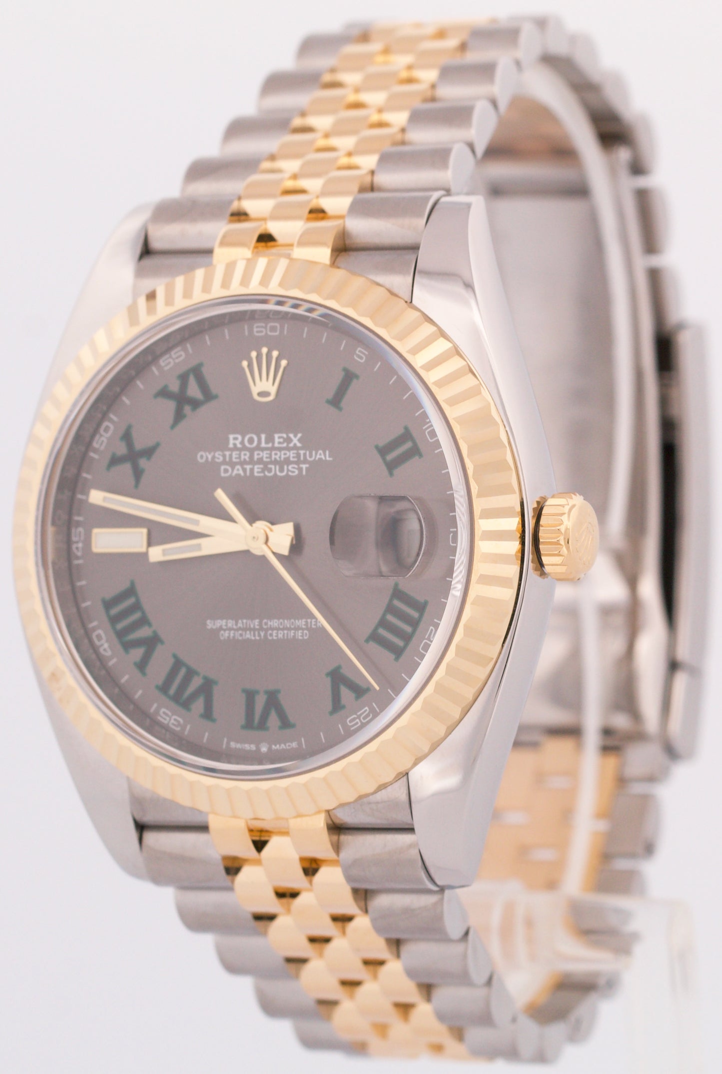 MINT 2023 Rolex DateJust WIMBLEDON Rhodium 41mm 18K Steel JUBILEE 41mm 126333
