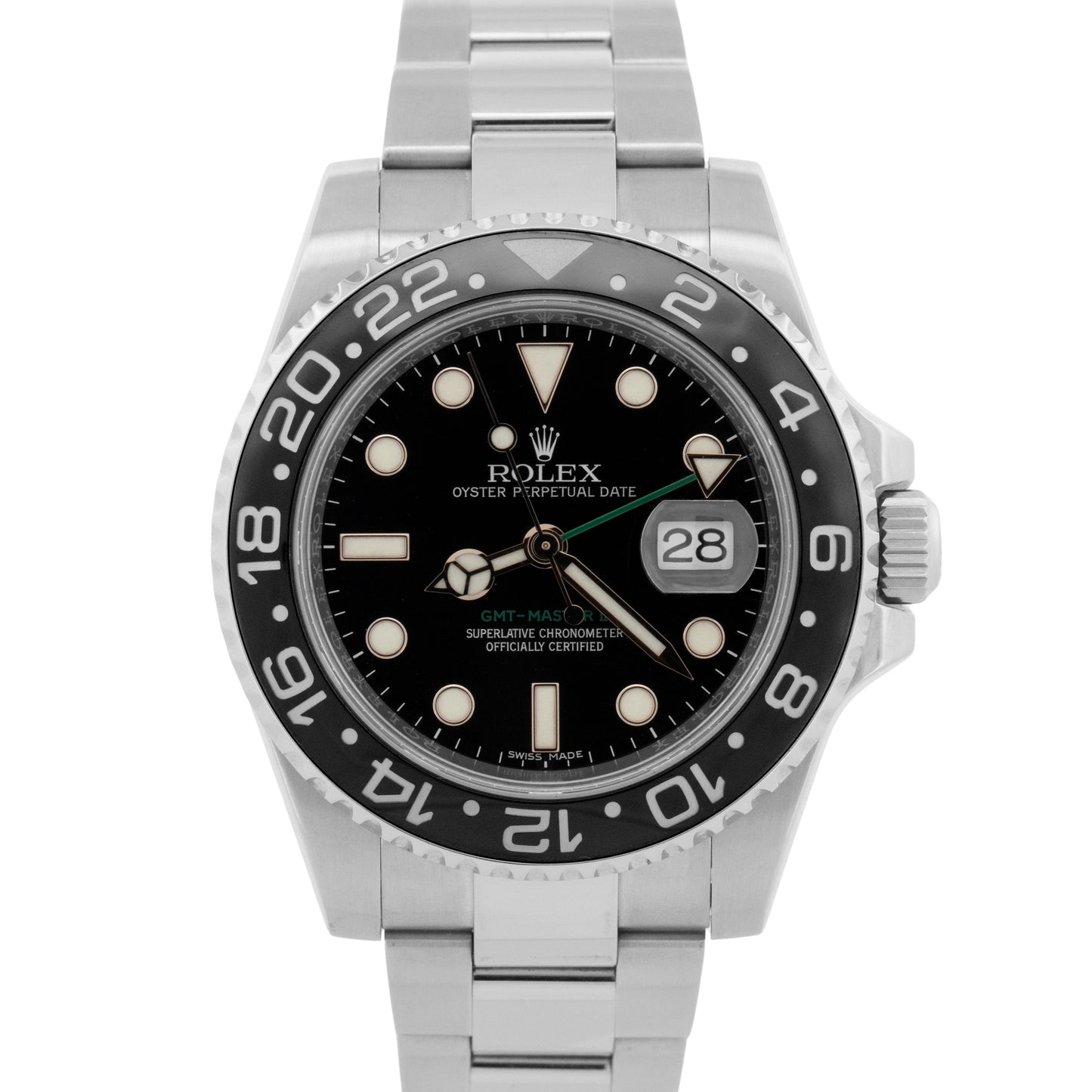 Rolex GMT-Master II BLACK Ceramic Stainless Steel 40mm 116710 LN Watch BOX