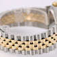 VINTAGE Rolex DateJust Two-Tone 18k Gold Steel Black DIAMOND 36mm 16013 BOX
