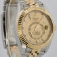 2021 PAPERS Rolex Sky-Dweller CHAMPAGNE 18K Gold Steel JUBILEE 42mm 326933 BOX