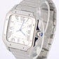 Cartier Santos Stainless Steel Silver Roman Numeral 39.8mm 4072 Watch