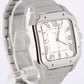 Cartier Santos Stainless Steel Silver Roman Numeral 39.8mm 4072 Watch