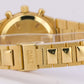IWC Ingenieur Chronograph Black 18K Yellow Gold Quartz Date IW3733 30mm Watch