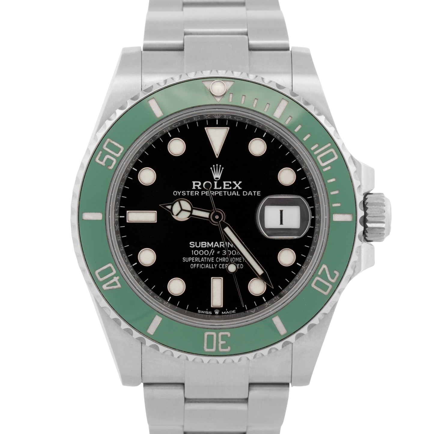2022 PAPERS Rolex Submariner Date KERMIT Steel 41mm 126610 LV Watch BOX