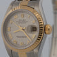 PAPERS Ladies Rolex DateJust IVORY ROMAN PYRAMID 18K 26mm JUBILEE 79173 BOX