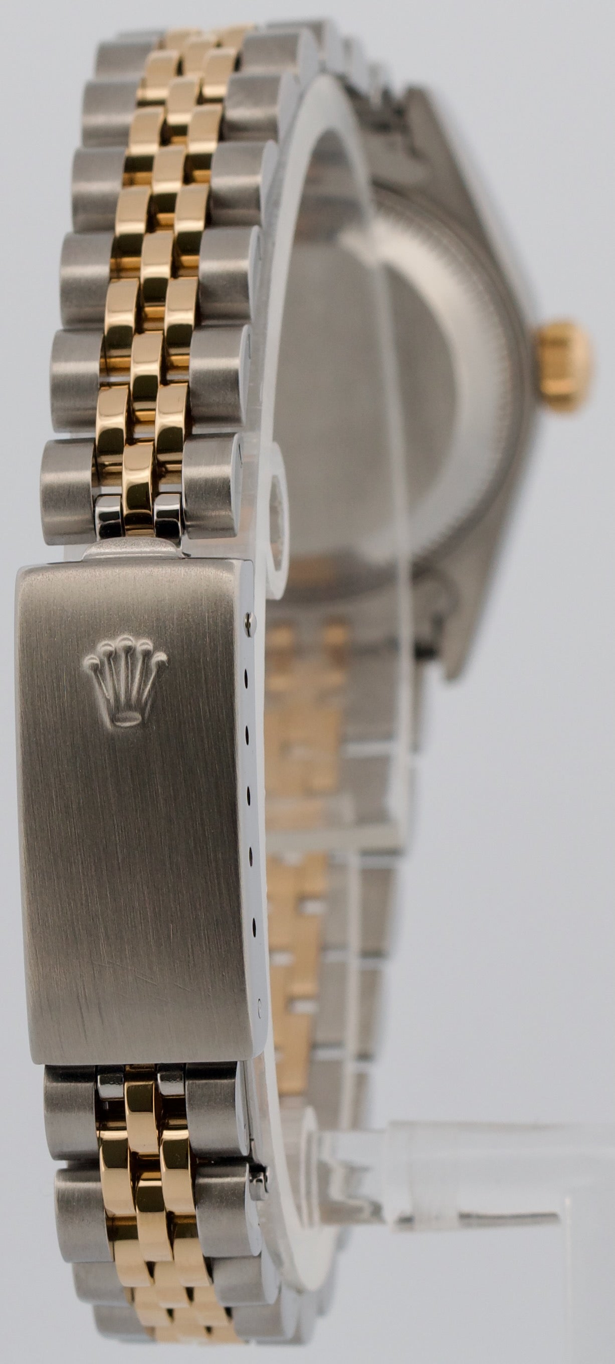 PAPERS Ladies Rolex DateJust IVORY ROMAN PYRAMID 18K 26mm JUBILEE 79173 BOX