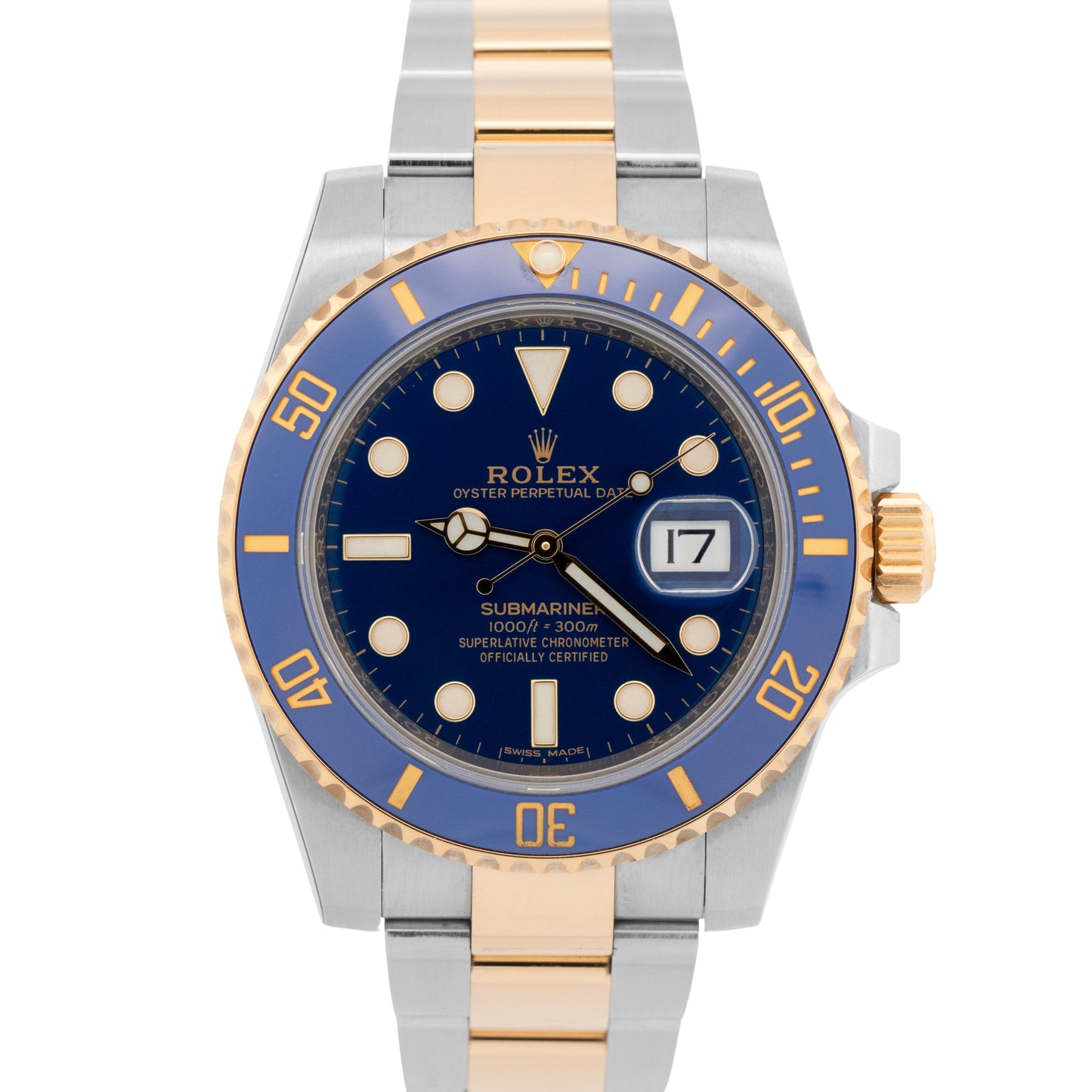 2020 NEW PAPERS Rolex Submariner Date BLUE Two-Tone 40mm 116613 LB Watch BOX