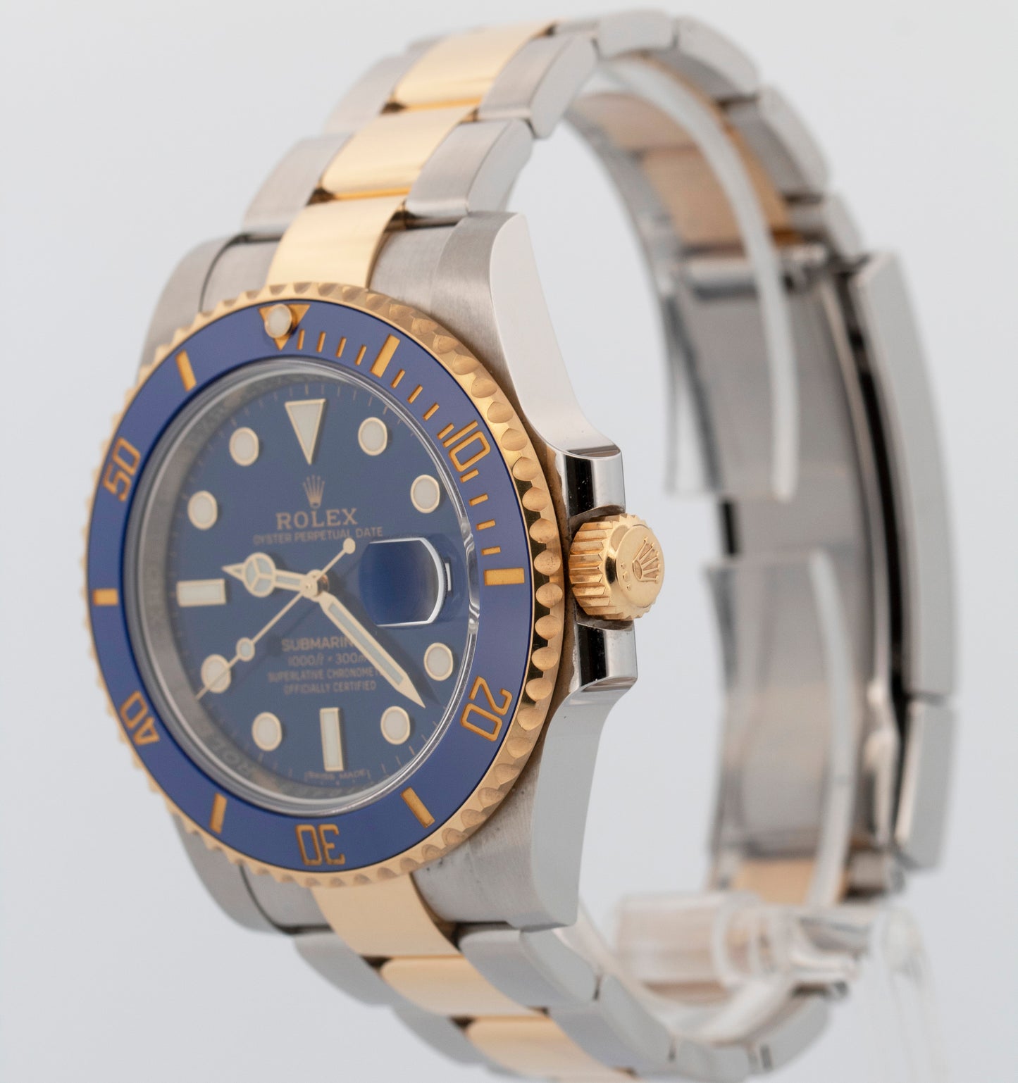 2020 NEW PAPERS Rolex Submariner Date BLUE Two-Tone 40mm 116613 LB Watch BOX