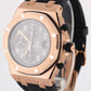 Audemars Piguet Royal Oak Offshore 18k Rose Gold Slate 42mm 25940OK Rubber Watch