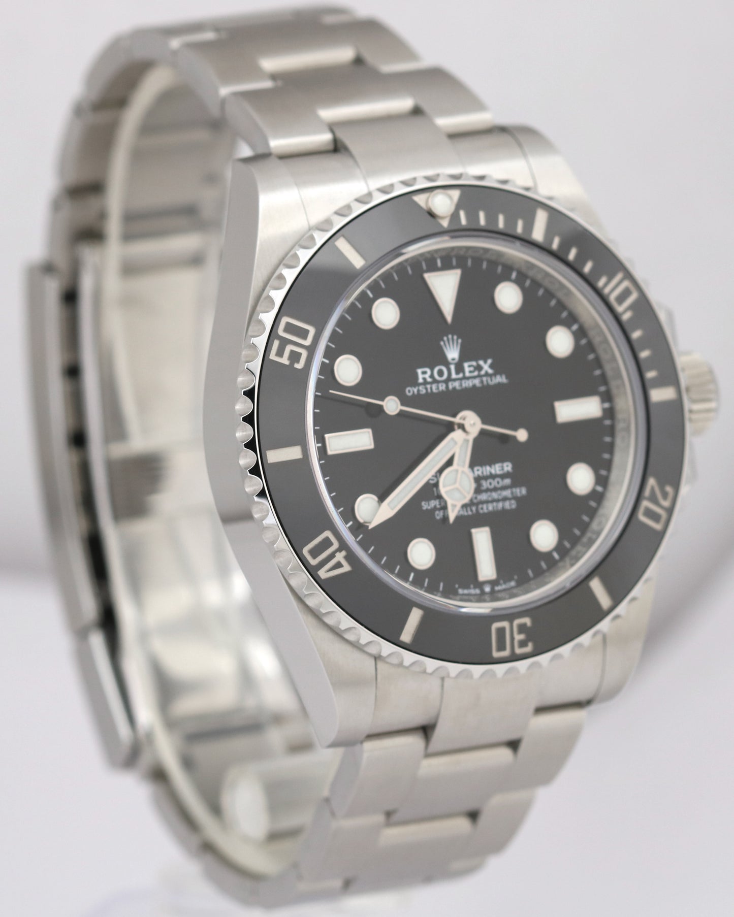 UNWORN PAPERS Rolex Submariner 41mm No-Date Black Steel Ceramic 124060 LN BOX